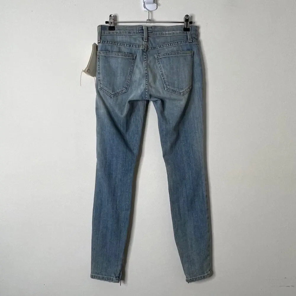 Current/Elliott The Silverlake Zip Skinny Jeans Light Wash Womens Size 24 Waist - Picture 5 of 14